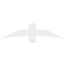 Ekena Millwork Bellingham Architectural Grade PVC Gable Bracket, 60"W x 15"H x 6"D x 6"F, 6/12 Pitch GBP060X15X0606BEL00 - alternate 5